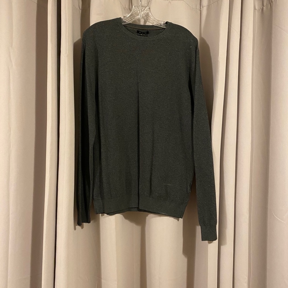 MASSIMO DUTTI CREWNECK DARK GREY SIZE LARGE!
